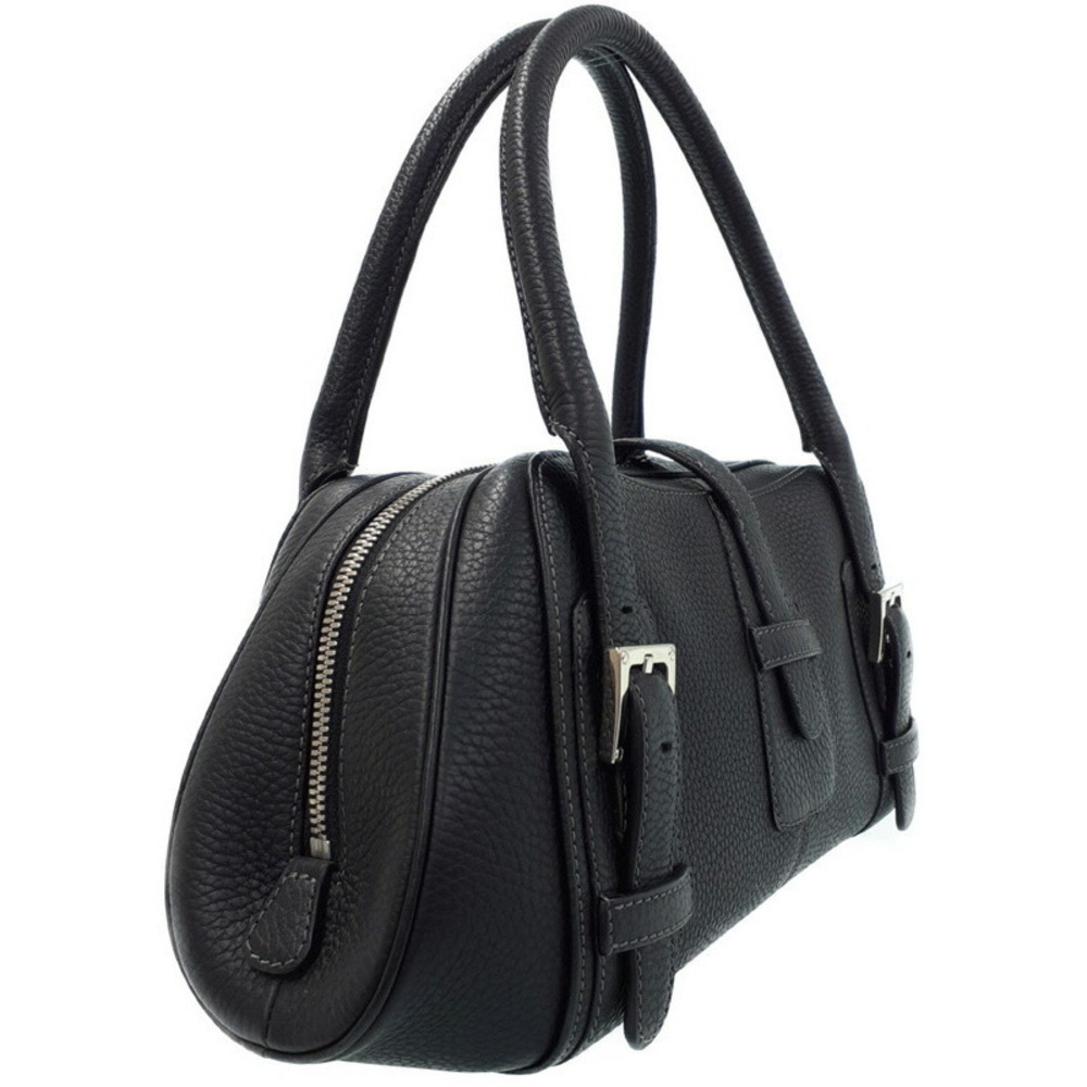 Loewe Leather Senda Bag Handbag Black